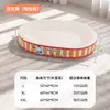 Brinquedo para pet co-branded Cinnamoroll, Tabua de arranhar para gatos de papelão branco aprimorada 'Paraíso das Garras', uma cama de arranhar e dormir 2 em 1 para gatos