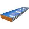 Tablero de lana de roca ignífugo panel sándwich de lana de roca aislamiento compuesto tablero de vidrio magnesio lámina de acero de color panel de pared taller purificación tablero tabique
