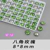 Alternativa aos Strass de Vidro K9 Octogonal Rosa Multifacetado 8mm Brilhantes Grandes Fundo Pontiagudo Strass para Arte de Unhas DIY