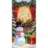 Cortinas para Puerta de Navidad, Banderas para Puerta, Cajas de Regalo, Decoraciones para Interiores y Exteriores, Banderas para Eventos Festivos, Envío Transfronterizo