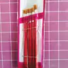 6 Caneta de pintura a aquarela de haste vermelha ferramentas de pintura infantil pincel de cabeça chata com cerdas de nylon suprimentos de arte DIY
