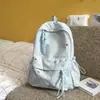 Nova Mochila de Viagem Feminina Fofa Fresca de Alto Valor Estilo Menina Macia Moda Ins Japonesa Doce Mochila para Aluno do Ensino Fundamental