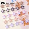 Colgante de estrella de cinco puntas con cuentas sueltas, diseño popular, con forma de estrella de cuadros, ideal para hacer tú mismo y llavero con cuentas.