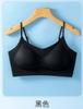 Ropa Interior Sin Costuras de Seda de Hielo para Mujeres con Busto Grande, Camisola Transpirable con Hermoso Diseño en la Espalda, Sujetador para Dormir Sin Aros, Soporte Suave para Mujeres