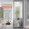Mampara de Cristal para Baño Moderna Sencilla Sala de Estar Media Pared Entrada Lavamanos Baño Pantalla de Aleación de Titanio Magnesio Pantalla Plegable