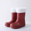 Botas de Lluvia Cálidas para Niños 2026 Nuevo Invierno Súper Ligeras de Media Caña Antideslizantes Suaves Botas de Lluvia para Niños Niñas Bebés Zapatos de Agua