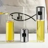 Botella Pulverizadora de Aceite para el Hogar, Olla de Aceite para Barbacoa, Botella de Condimentos, Botella de Cocina Tipo Push con Control de Aceite en Spray