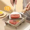 Espátula de Silicona para Tamagoyaki Japonés Espátula Antiadherente Espátula para Atsuyaki Tamago Rascador de Silicona para Cocina Resistente a Altas Temperaturas Teppanyaki