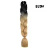 Trenza Jumbo Africana de Colores, Trenzas Sueltas Grandes, Rastas de Color Degradado, Procesamiento Personalizado