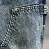 Lavado Pesado Estilo Japonés Retro Estilo Hong Kong Versátil de Moda Marca Jeans para Hombre Pantalones Rectos Holgados Pantalones Largos Harlan para Hombre