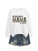 Amazon comercio exterior transfronterizo tendencia otoño e invierno efectivo GLITTER DIRT MAMA leopardo amor suéter casual