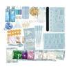Kit de materiales para manualidades con pegamento de cristal: incluye pegamento de resina AB, molde de silicona para hacer garras de gato y un elemento de cielo estrellado.