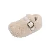 Sapatos de Algodão com Forro de Lã Infantil Casco de Porco Ins 2026 Outono e Inverno Novo Estilo Coreano Fofos para Meninas Slip-On Sapatos Peludos