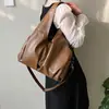 Bolsa de Gran Capacidad para Exportación Transfronteriza 2025 Nueva Bolsa de Hombro Suave Casual Retro Bolsa Tote Bolsa Cruzada Bolsa para Mujer