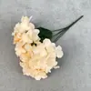 Flor de Hortensia Artificial con 5 Ramas y Pétalos Grandes, Flor de Seda para Boda y Decoración del Hogar, Adorno de Arreglo de Flores Falsas, Disponible en Múltiples Colores