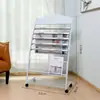Clip para periódico estante para libros y periódicos pequeño revista promocional estante de piso almacenamiento estante simple oficina estante para periódicos