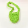 Bolsa Transversal Mini Tecida Feita à Mão em Estoque, Estojo para Fone de Ouvido Bluetooth, Acessórios de Roupa para Bonecas, Suéter, Chapéu