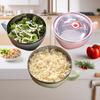 Tazón Aislado de Doble Capa Estilo Coreano para Fideos Instantáneos para Adultos con Tapa, Anti-quemaduras, Conservación del Calor y Conservación de la Frescura Caja, Tazón de Arroz de Acero Inoxidable, Tazón de Fideos Instantáneos