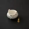 Incensário de Porcelana Branca de Três Pés Co-Branded Mucangzhai das Dinastias Tang e Song, Pequeno Incensário, Incensário de Cerâmica para Uso Interno em Casa, Ornamento de Incensário