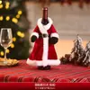 Decorações de Natal: Capas de garrafa de vinho do Papai Noel, capas protetoras de tricô para vinho tinto e champanhe, decoração de atmosfera festiva para hotéis e restaurantes