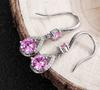 Pendientes Japoneses y Coreanos Chenrui Pendientes Largos Elegantes Coreanos Trébol de Cuatro Hojas Estilosos Modernos Ganchos para Orejas Super Hada Borlas Exquisitas para Mujer