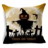 Nueva Funda de Almohada de Lino para Festival de Calabazas de Halloween, Vacaciones, Hogar, Sofá, Cojín, Funda de Almohada para Coche, Regalo