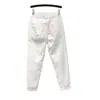 Pantalones Vaqueros para Mujer de Nueve Puntos Pantalones Casuales Verano Nuevo Estilo Coreano Holgados Aspecto Adelgazante Cintura Elástica Ajustados Tobillo Pequeño Pantalones Harem