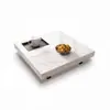 Mesa de Centro de Ardósia para Sala de Estar, Combinação Minimalista Moderna de Luxo Leve Estilo Italiano, Mesa Quadrada Doméstica de Modelo Novo para Apartamento Pequeno de Alto Padrão, Popular Online