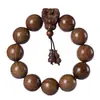 Pulseras Personalizadas de Sándalo Dorado Grabado 2.0 Pulseras de Cuentas de Madera de Material Viejo Joyería para Hombres y Mujeres Accesorios de Juguete de Sándalo