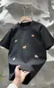 Camiseta de Verão Masculina com Gola Redonda, Tendência da Moda, Estilo Novo Elegante, Simples Estilo Coreano Bordada de Manga Curta Branca