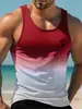 Camiseta sin mangas casual de verano para hombre con estampado 3D, estilo hawaiano, moda, cuello redondo, chaleco de playa para hombre