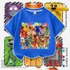 Novo Jogo de Restaurante Pizzy's Parlor Mercadoria Roupas Camiseta de Manga Curta Infantil Top Solto Verão