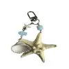 Nuevo Colgante de Estrella de Mar Corazón Estilo Coreano Dulce y Fresco Charm para Bolso Nicho Llavero de Pareja