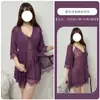 Lingerie Sexy com Tema Floral e Marítimo, Estilo Puro Desejo, Renda em Malha Transparente, Conjunto de Ligas Sedutor Apaixonado Quente A009