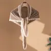Bufanda triangular nueva de cachemira pura con bordes de flecos y diseño anudado, fácil de llevar, conveniente para proteger el cuello, cálida, simple y versátil, venta al por mayor