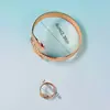 Conjunto de Anillo y Pulsera de Serpiente de Venta Caliente Transfronterizo Europeo y Americano, Personalidad a la Moda, Retro, Simple y Versátil, Accesorios para Mujer