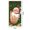 Camino de mesa de lino con diseño de dibujos animados de Papá Noel, Mantel para mesa de centro, Mantel decorativo para mesa de comedor, Venta al por mayor para mesa de sala de estar en Navidad