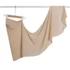 Lenço de Chiffon Criptografado com Patchwork de Linho de Cristal Premium, Lenço de Cabeça Preguiçoso, Lenço de Gaze de Minoria Étnica, Confortável e Respirável, Amigável para DIY