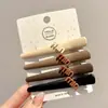Pinza de pico de pato para maquillaje de moda estilo coreano, básico y simple, alto valor estético, pinza lateral, no deja marca, nuevo modelo 2026, pinza para el cabello elegante
