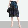 Pantalones de Falda con Bolsillos de Verano para Madres de Mediana Edad y Mayores, Estampado Floral, Cintura Elástica, Pantalones de Pierna Ancha de Tiro Alto, Venta al por Mayor de una Pieza, Adelgazantes y Casuales