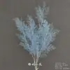 Flores Artificiais Azuis para Casamento Flores Falsas de Teto Decoração de Casamento Parede de Flores Arranjo de Flores de Chão para Casamento Materiais para Arranjo de Flores de Seda