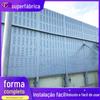 Barreira Sonora de Limite de Planta Industrial Grade Alta de Metal para Redução de Ruído em Área Residencial Parede Transparente Absorvente de Som Barreira Sonora de Ferrovias