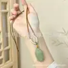 Colgante de Buda de Jade Hetiano Jadeíta Natural, Colgante de Cerradura de Nube Propicia de Calabaza Guanyin de Jade Hetiano, Colgante de Jade para Hombres y Mujeres