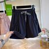 Shorts de Secado Rápido para Mujer Verano Delgados 2025 Nuevo Ropa Exterior Aspecto Adelgazante Sueltos de Pierna Ancha con Cordón Cintura Alta Línea A Pantalones Casuales