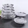 Cesta de Vapor Multifuncional Prato de Cozinhar no Vapor Rack de Vapor com Separação de Água Espessado Rack de Vapor Grelha de Vapor Rack de Vapor Doméstico Multiuso Cozinhar Pão Portátil