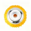 Cortadora de césped de fábrica con soporte de acero, rueda de nailon, cabezal para césped, cabezal para malezas, disco de eliminación de óxido de alambre de acero, accesorios, rueda para malezas