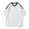 Camiseta de Manga Corta para Hombre 2025 Verano Nueva para Correr Cuello Redondo en V Top de Seda de Hielo Ropa de Fitness Bádminton Ropa Deportiva para Hombres