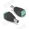 Adaptador de CC directo de fábrica tira de luces LED conector de tornillo de diadema de CC cabezal macho y hembra 2.1 poste de unión