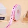 Fita de Poliéster Rosa Desenho Animado 1,5cm Pode Ser Personalizada para Presentes do Dia das Crianças, Decoração de Bolo, Confeitaria, Amarrar Flores, Atacado