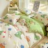 Conjunto de Cama de Dormitório para Estudantes Universitários Três Peças 100% Algodão Algodão Puro Lençol Capa de Edredom Colchão Cama de Solteiro Conjunto de Seis Peças